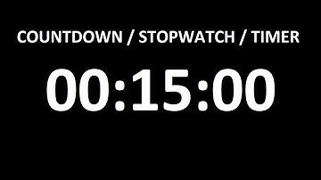 timer 15min (900 seconds)