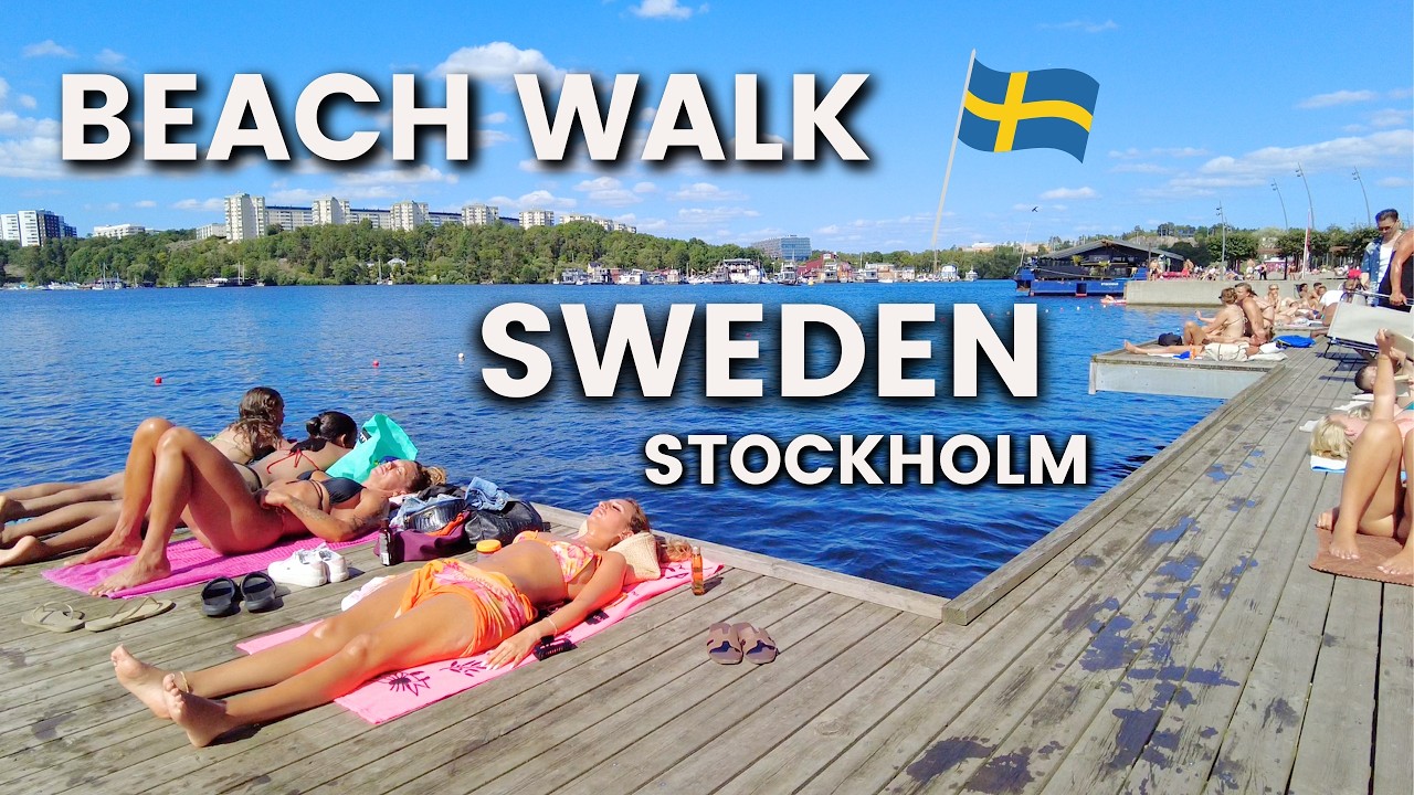 Stockholm, Svezia | Hornsbergs Strand | Tour a Piedi 4K