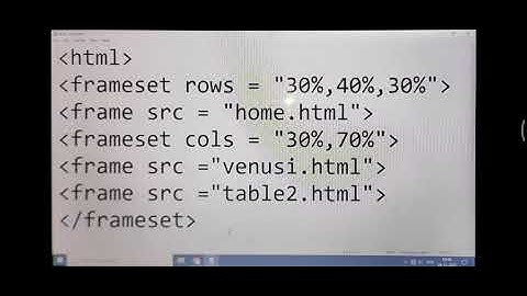linking html files in frames using frameset rows and cols