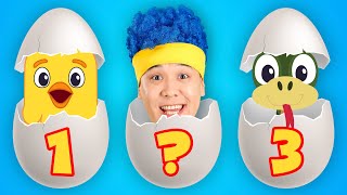 Knock, knock! Learning Numbers with Surprise Eggs | D Billions Kids Songs screenshot 2