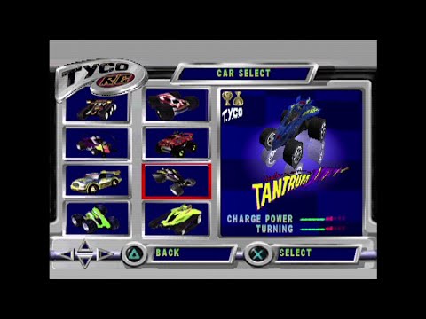 Tyco R/C: Assault with a Battery PS1 - All Cars List