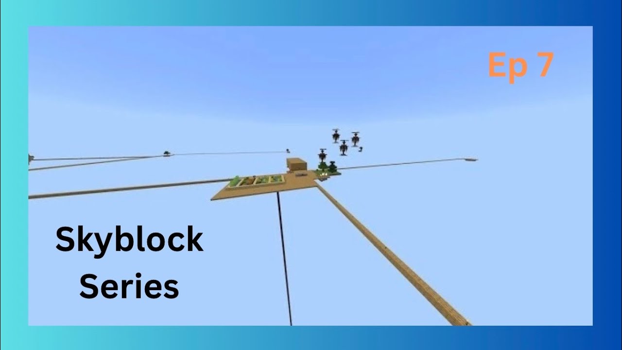 Minecraft Skyblock Ep7 - Building To Another Small Island - YouTube
