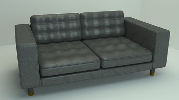 3ds Max Modeling Tutorial - Black Sofa Modeling (part 1)