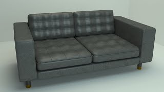 3ds Max Modeling Tutorial - Black Sofa Modeling (part 1)