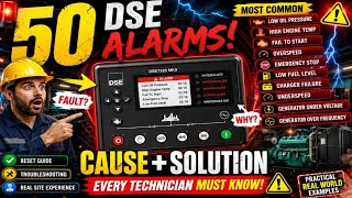 50 DSE Alarms Can Shut Down Your Generator Explained! | Deepsea conttollers most common alarm 