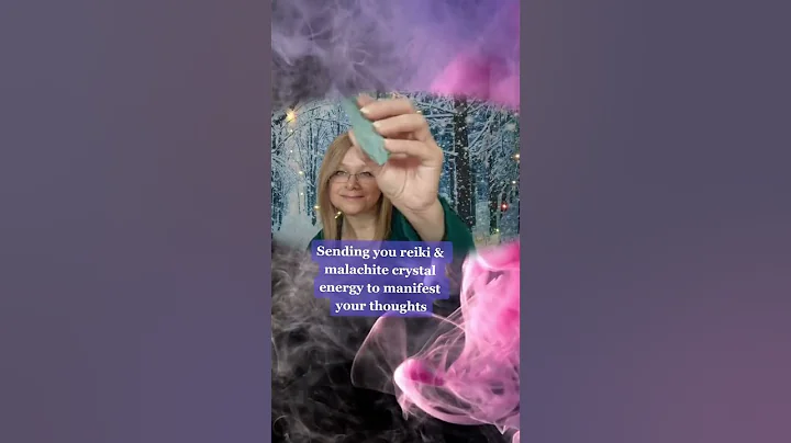 Reiki to attract what you want. Asmr Malachite crystal healing