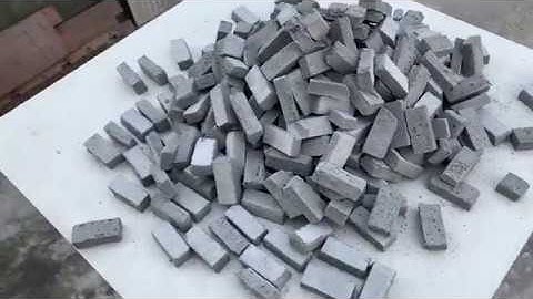 Build Mini | How to make mini bricks from cement by manual method