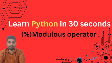 modulus operator in python (Telugu)