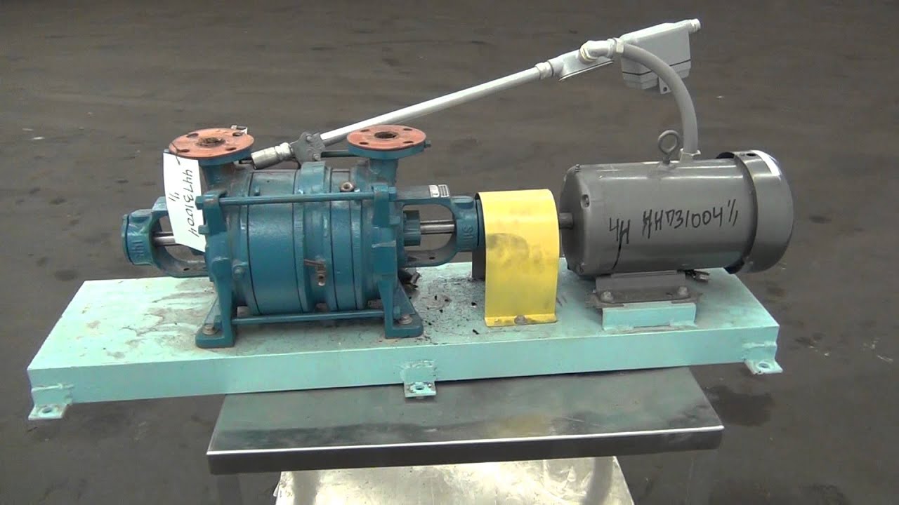 Used Sihi Liquid Ring Vacuum Pump stock 44731004 YouTube