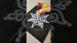 Easy and Beautiful Rangoli for Daily Use 🌸 #shorts #easyrangoli #youtube #viral #rangolidesigns