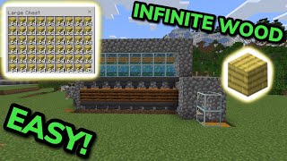 BEST 1.20 AUTOMATIC WOOD FARM TUTORIAL in Minecraft Bedrock (MCPE/Xbox/PS/Switch/PC)