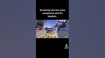 Sneaking into a clans compound.. #rustconsole #shorts