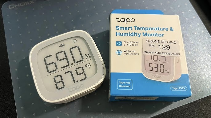 SENSOR DE TEMPERATURA TP LINK TAPO T315 INTELIGENTE HUMEDAD MEDICIO -  buenísimo