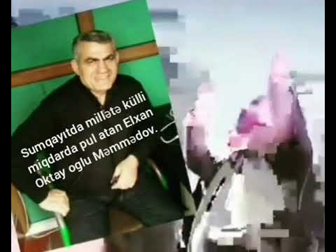 Sumqayıtda millətə külli miqdarda pul atan Elxan Oktay oglu Məmmədov.