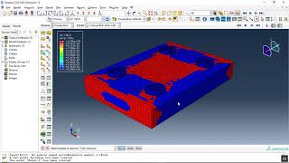 Simulation fire analysis of a steel joint with bolt connectors in Abaqus