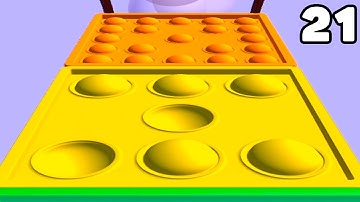 ASMR POP IT STEP ALL LEVELS! NEW GAME ASMR Slicing POP IT STEP level 21