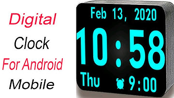 Digital Clock  App For Android Mobile | Arslan Bashir Official