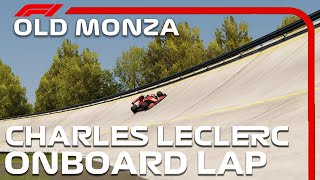 F1 Old Monza (Road + Oval) Hotlap | Charles Leclerc Onboard | 2020 Italian Grand Prix screenshot 5