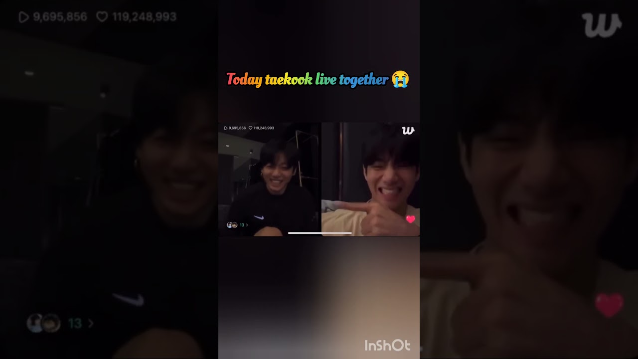 Today taekook live together 😭❤️