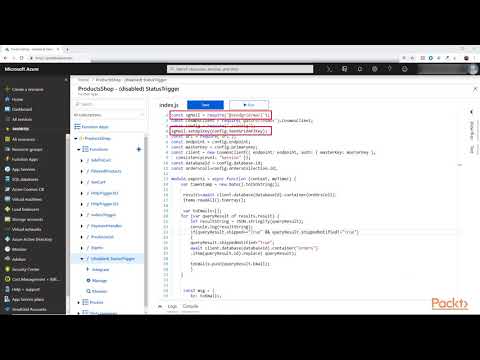 Serverless App Development with Node.js & Azure Functions:Create Scheduled Function| packtpub.com