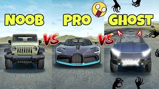 Noob VS Pro VS Ghost😱|| Extreme car driving simulator🔥|| screenshot 2