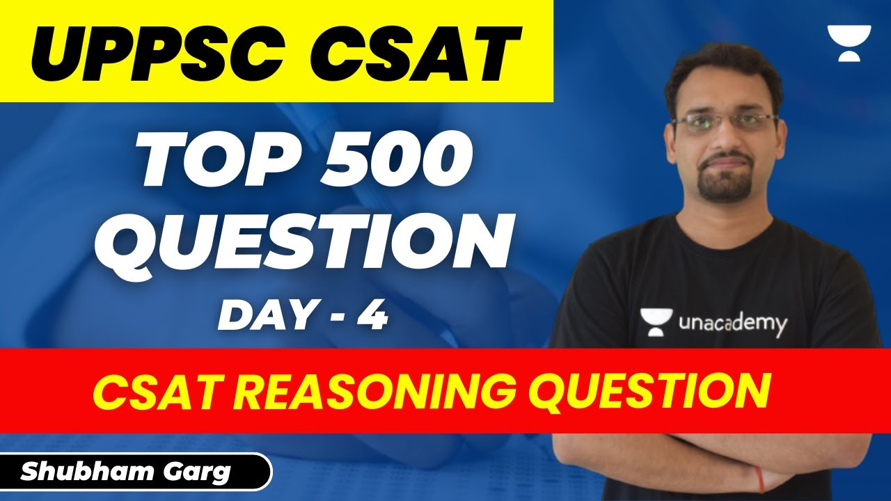 UPPSC Pre Csat 500 Most Expected Questions | Day 4 | Shubham