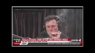 Tesla CEO Elon Musk smokes marijuana during interview