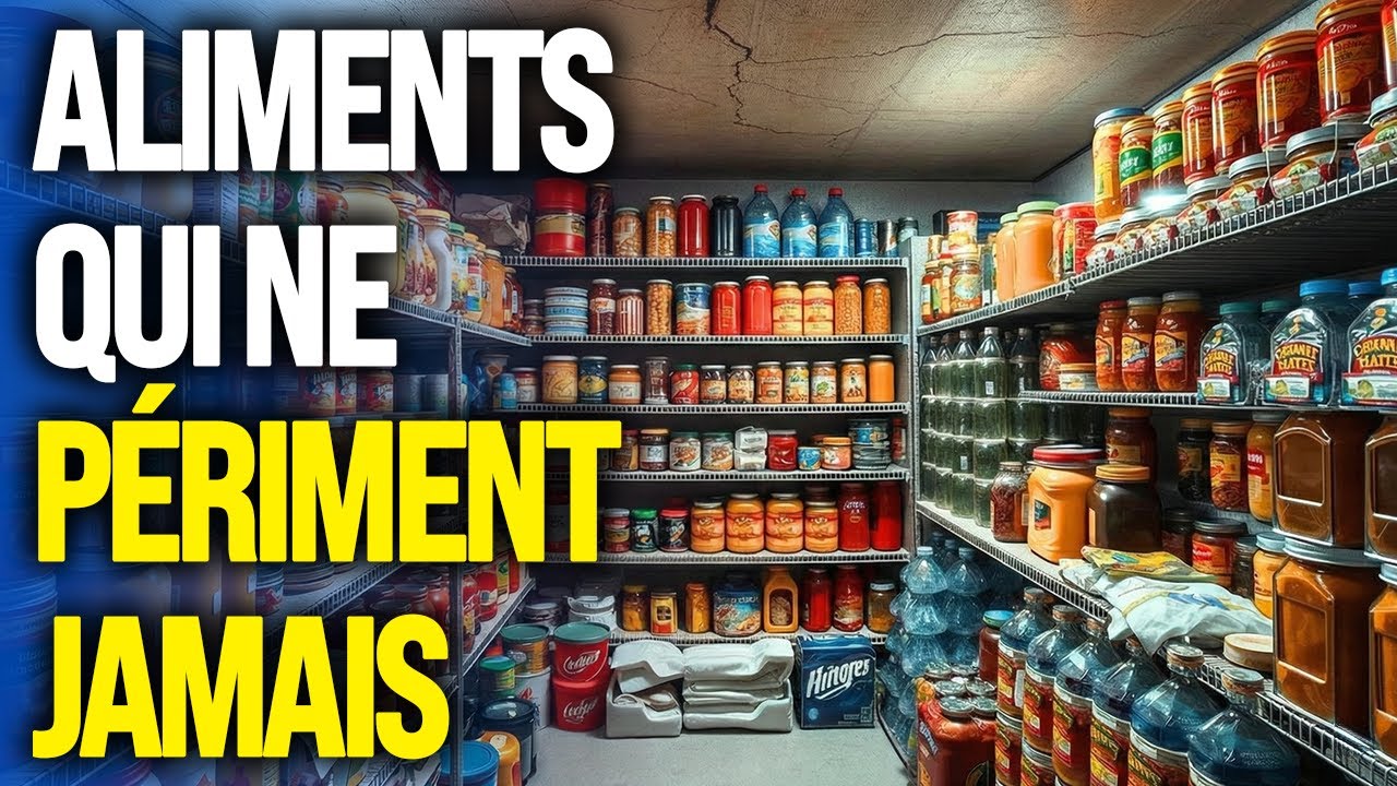 15 Aliments à STOCKER qui NE PÉRIMENT JAMAIS
