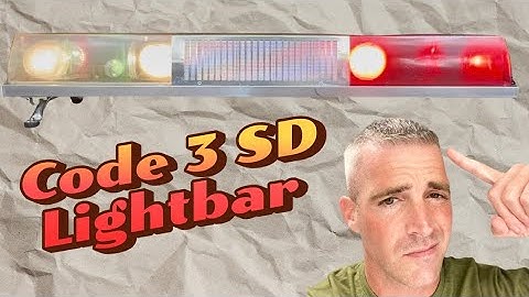 Code 3 SD Lightbar In Action! Multiple Angles of Classic Emergency Flash