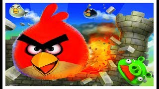 Angry Birds Round Puzzle Skill Game Walkthrough Levels 1-4