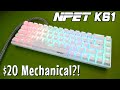 60% Mechanical Gaming Keyboard for Under $20?! | NPET K61 Review