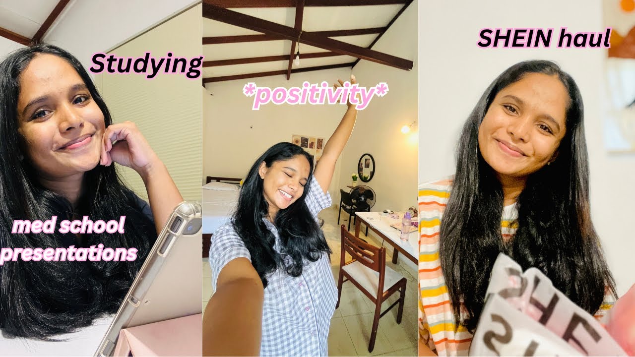 MED STUDENT diaries 🇱🇰👩🏻‍⚕️| SHEIN outfits unboxing 🛍️ | Study vlog ? 📒🎀 | Study motivation 🏆