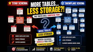 Star Schema vs Snowflake Schema Explained Simply 🔥 | Advantages, Disadvantages &amp; Storage Mystery