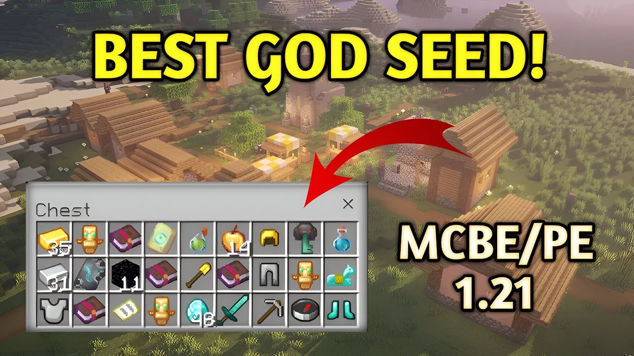 Best God Seed For Minecraft 1.21 Bedrock & Pocket Edition | Mcpe Seed 1 ...