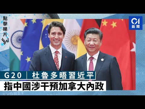G20｜杜魯多晤習近平 指中國涉干預加拿大內政
