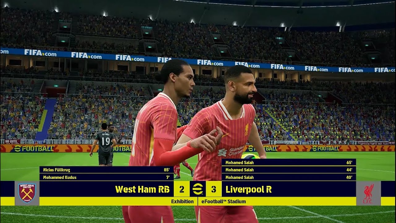 eFootball™ 2025 liverpool vs West Ham YouTube