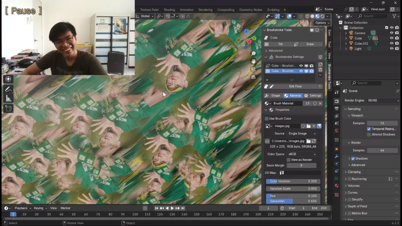 Brushstroke tool add on By Blender Studio tutorial - Part 03 Materials ...