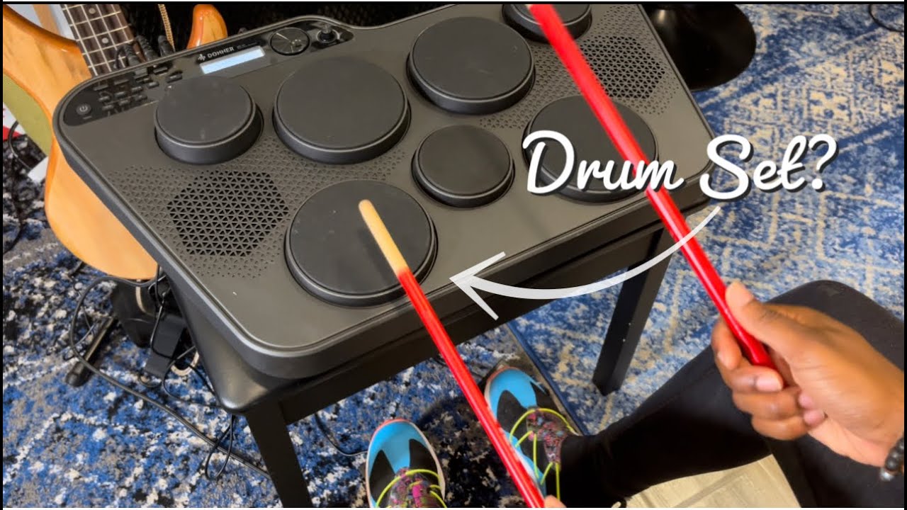 | | Donner-DED Favorite Portable | MIDI, | AUX Drum Drum Set USB Play Pad Songs 60T YouTube & Your -