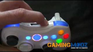Piano White Xbox 360 Modded Controller | GamingModz.com