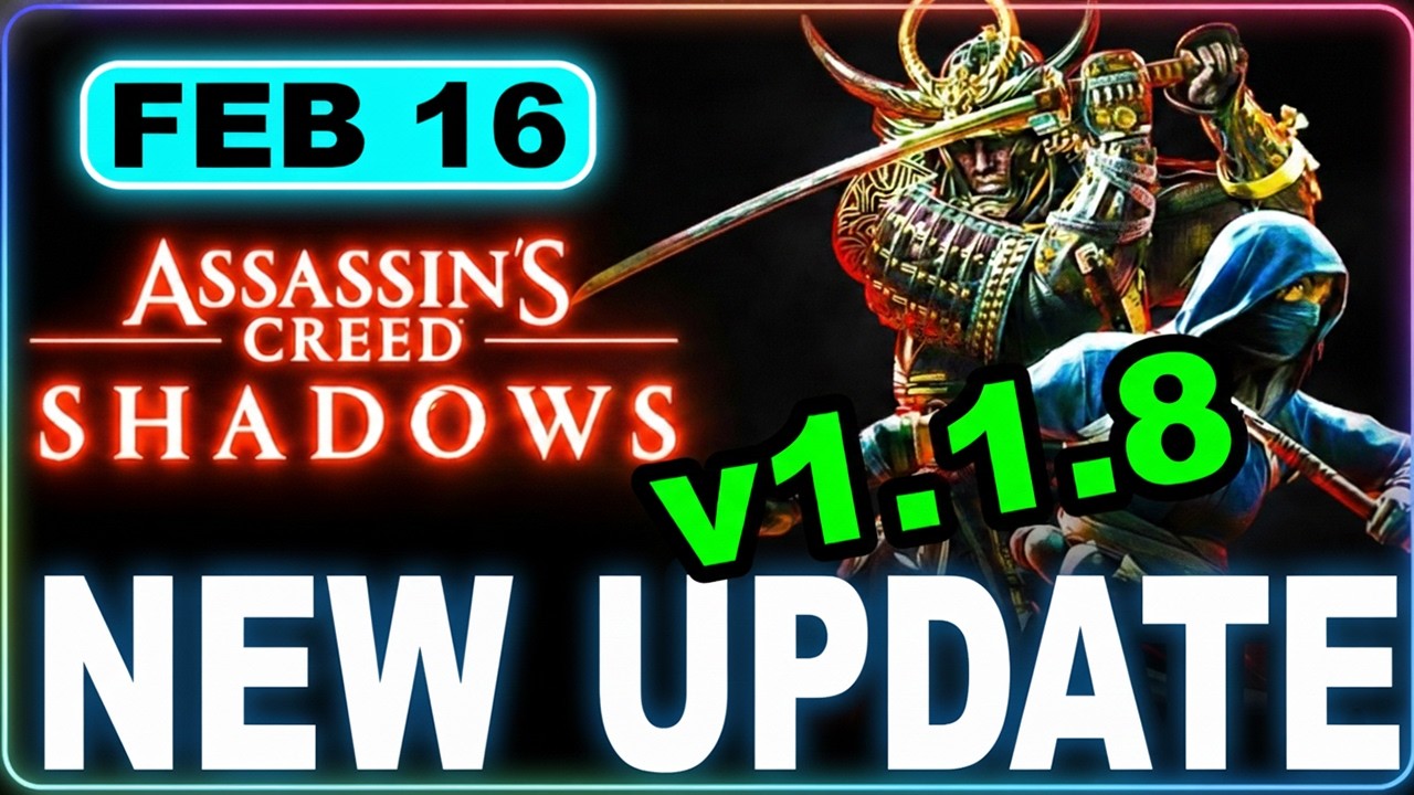 Assassin’s Creed Shadows Update 1.1.8 Patch  – Manual Jump Returns, Major Perk Fixes & Changes!