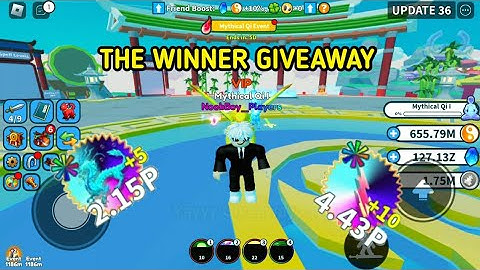 THE WINNER OF GIVEAWAY 400 JADE IN WEAPON FIGHTING SIMULATOR!