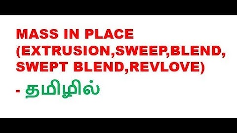 revit architecture- model in place in tamil