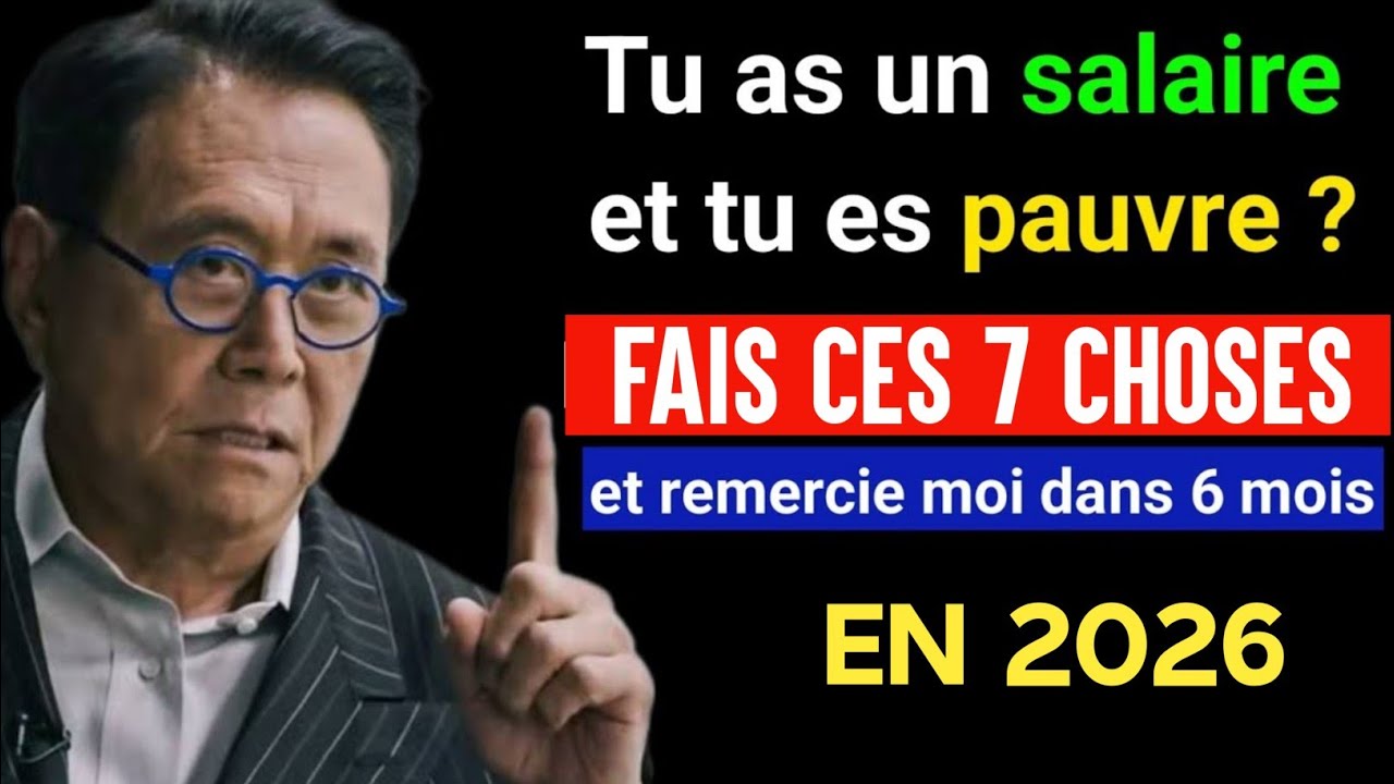 Voici les 7 étapes pour s'enrichir avec votre salaire en 2026 selon Robert Kiyosaki.