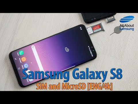 Samsung Galaxy S8 How to use MicroSD and SIM card ENG 4k