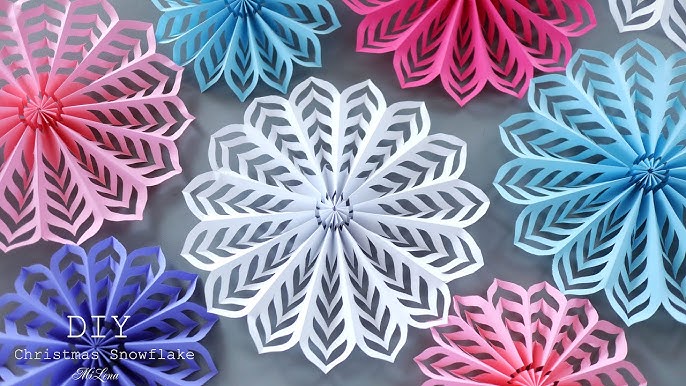D️IY Paper Snowflakes Christmas Craft Project, Easy DIY Paper Snowflake  Pattern Ideas ❄️, By Quilling Made Easy