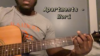 Apartments - Mori | Guitar Tutorial(How to Play apartments)