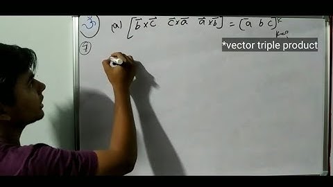 Vector triple product, example