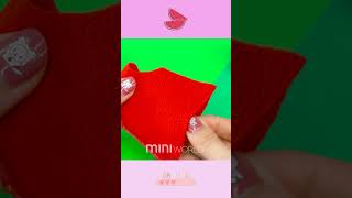 EASY DIY Miniature Items for Doll Barbie ~ Dresse Watermelon #shorts #satisfying #diy #fyp #fashion