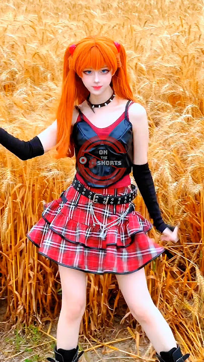 Asuka Langley Sohryu Cute Dance 😍 Neon Genesis Evangelion Cosplay #shorts