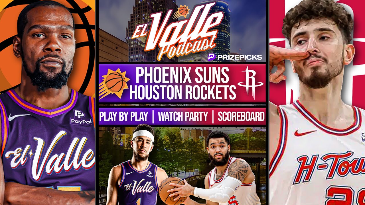 Phoenix Suns vs Houston Rockets | LIVE Reaction | Scoreboard | Play By ...